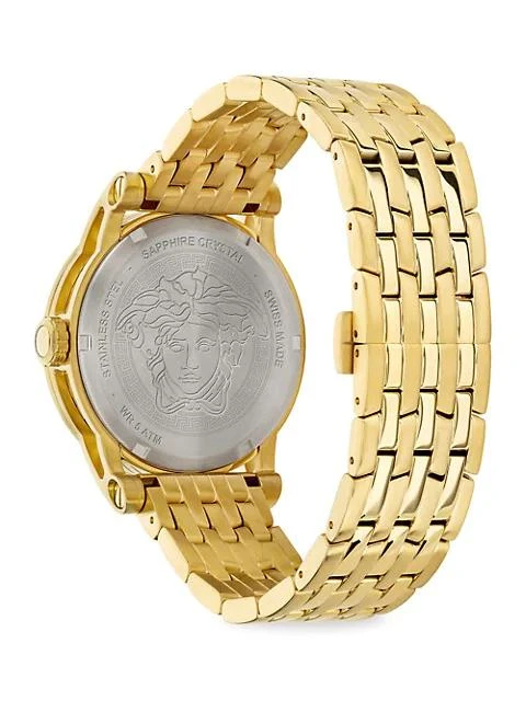 商品Versace|Versace Code Goldtone Stainless Steel Bracelet Watch,价格¥6821,第3张图片详细描述