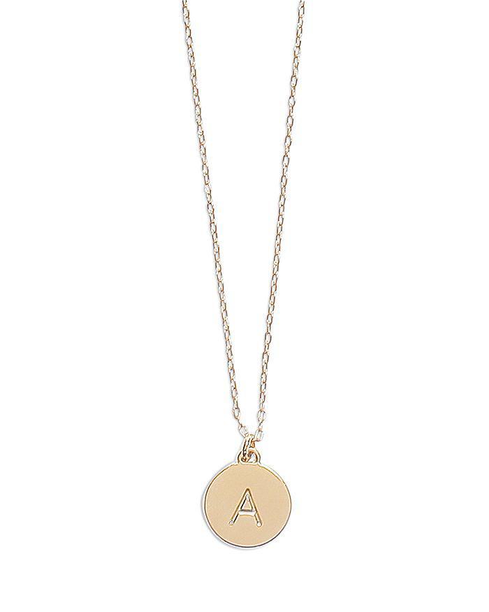 商品Kate Spade|Mini Initial Pendant Necklace, 17"-20",价格¥316,第1张图片