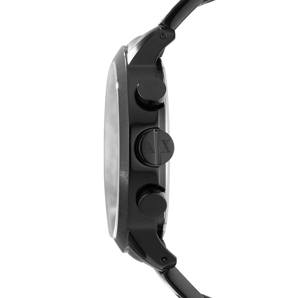 商品Armani Exchange|Men's Chronograph Black Stainless Steel Bracelet Watch 49mm,价格¥1808,第2张图片详细描述