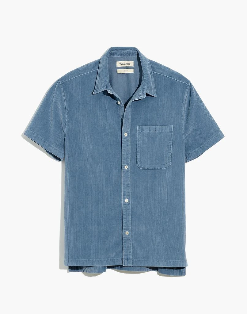 商品Madewell|Variegated Corduroy Easy Short-Sleeve Shirt,价格¥571,第4张图片详细描述