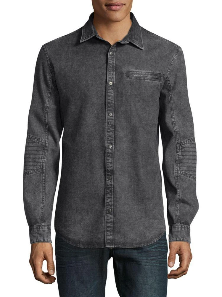 商品Calvin Klein|Biker Denim Shirt,价格¥236,第1张图片