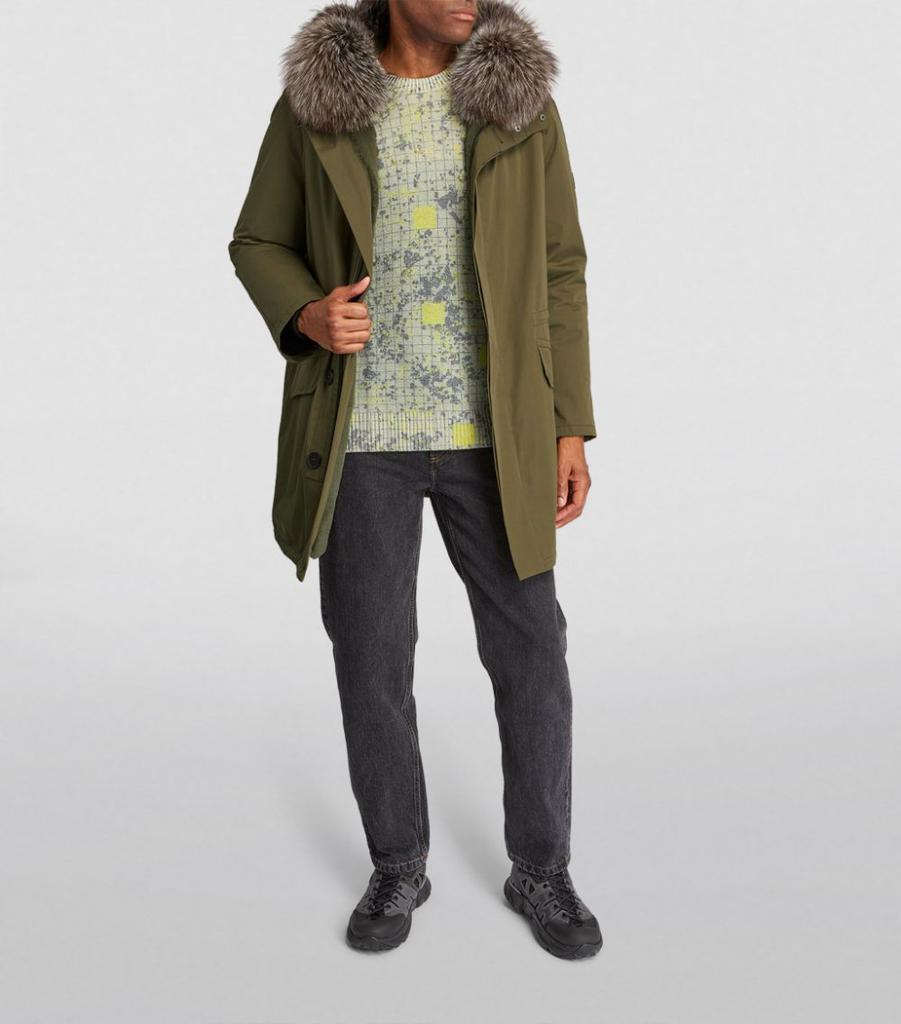 商品Yves Salomon|Fur-Trim Parka,价格¥15729,第4张图片详细描述