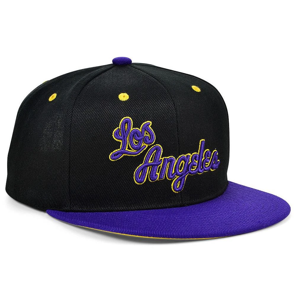 商品Mitchell and Ness|Men's Los Angeles Lakers Hardwood Classic Reload Snapback Cap,价格¥240,第2张图片详细描述