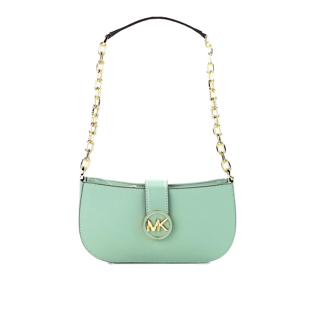 商品Michael Kors|Michael Kors Carmen Small Sea  Leather Pouchette Shoulder Crossbody Women's Purse,价格¥1597,第1张图片