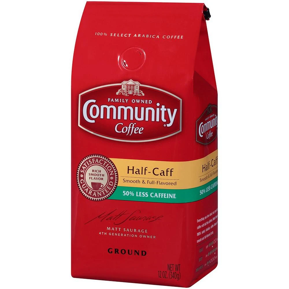 Half Caff Medium-Dark Roast Premium Ground Coffee, 12 Oz - 6 Pack 商品
