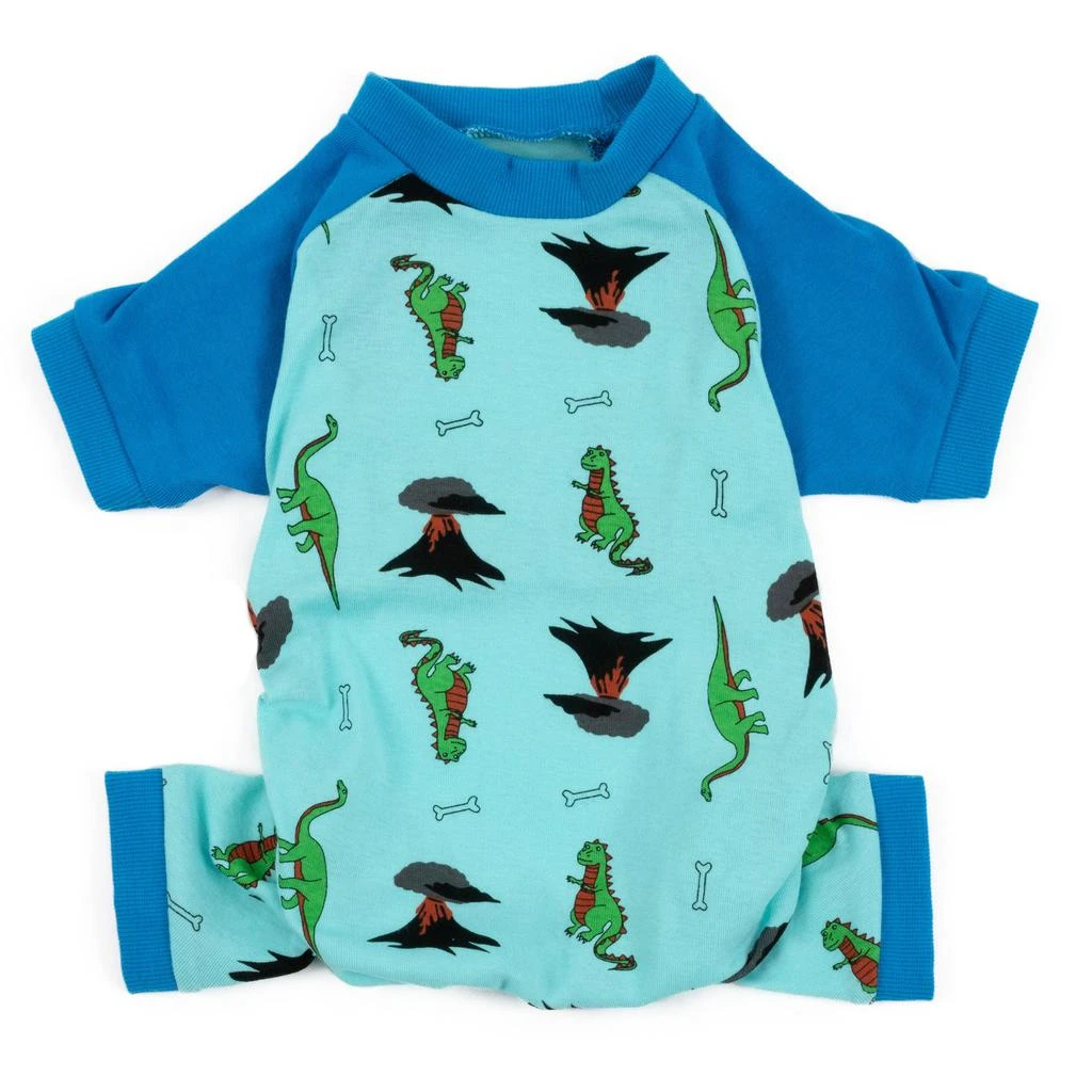 商品Leveret|Dog Cotton Pajamas Dinosaur Blue,价格¥111,第1张图片