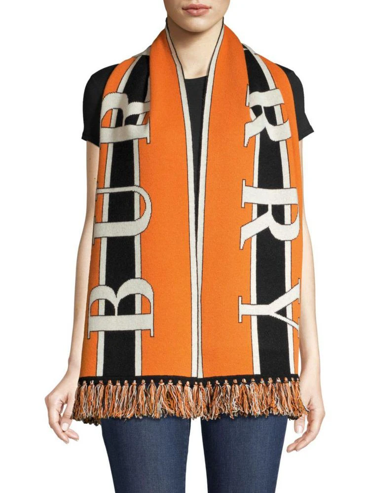 商品Burberry|大logo羊绒围巾,价格¥4095,第1张图片