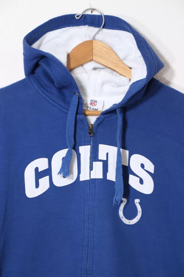商品Urban Outfitters|Vintage NFL Indianapolis Colts Thermal Lined Full Zip Hooded Sweatshirt,价格¥871,第4张图片详细描述