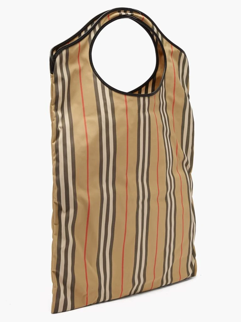 商品Burberry|Icon-stripe recycled-fibre tote bag,价格¥2856,第4张图片详细描述