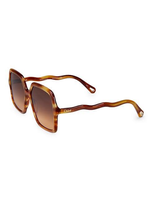 商品Chloé|Zelie 58MM Square Sunglasses,价格¥2239,第4张图片详细描述