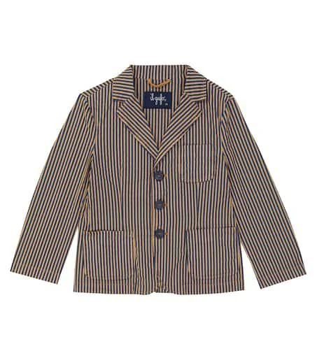 商品IL GUFO|Striped cotton-blend blazer,价格¥1413,第1张图片