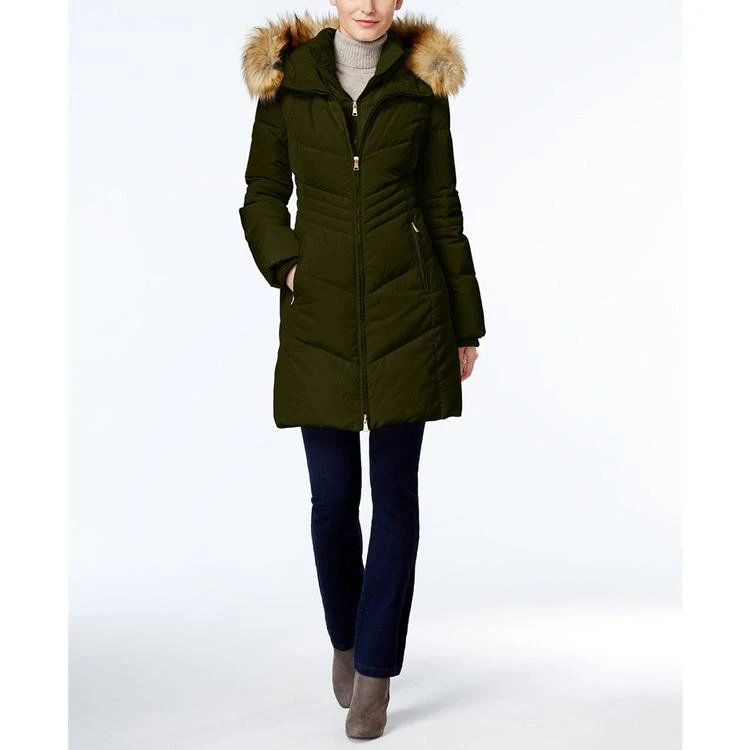 商品JONES NEW YORK|Faux-Fur-Trim Hooded Down Puffer Coat,价格¥1010,第1张图片