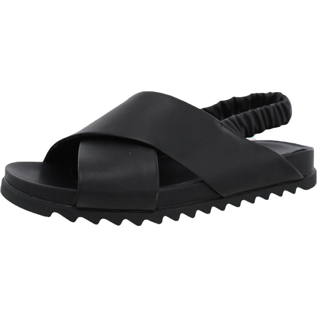 商品Marc Fisher|Marc Fisher Womens Jivin Faux Leather Strappy Flat Sandals,价格¥100,第2张图片详细描述