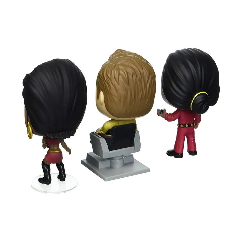 商品Funko|TV POP Star Trek Captain Kirk in Chair Khan and Uhura 3 Piece Collectors Set,价格¥268,第4张图片详细描述