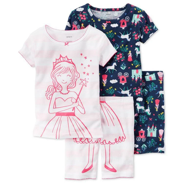 商品Carter's|幼儿4-Pc. Princess Pajama Set, Toddler Girls (2T-5T),价格¥150,第2张图片详细描述