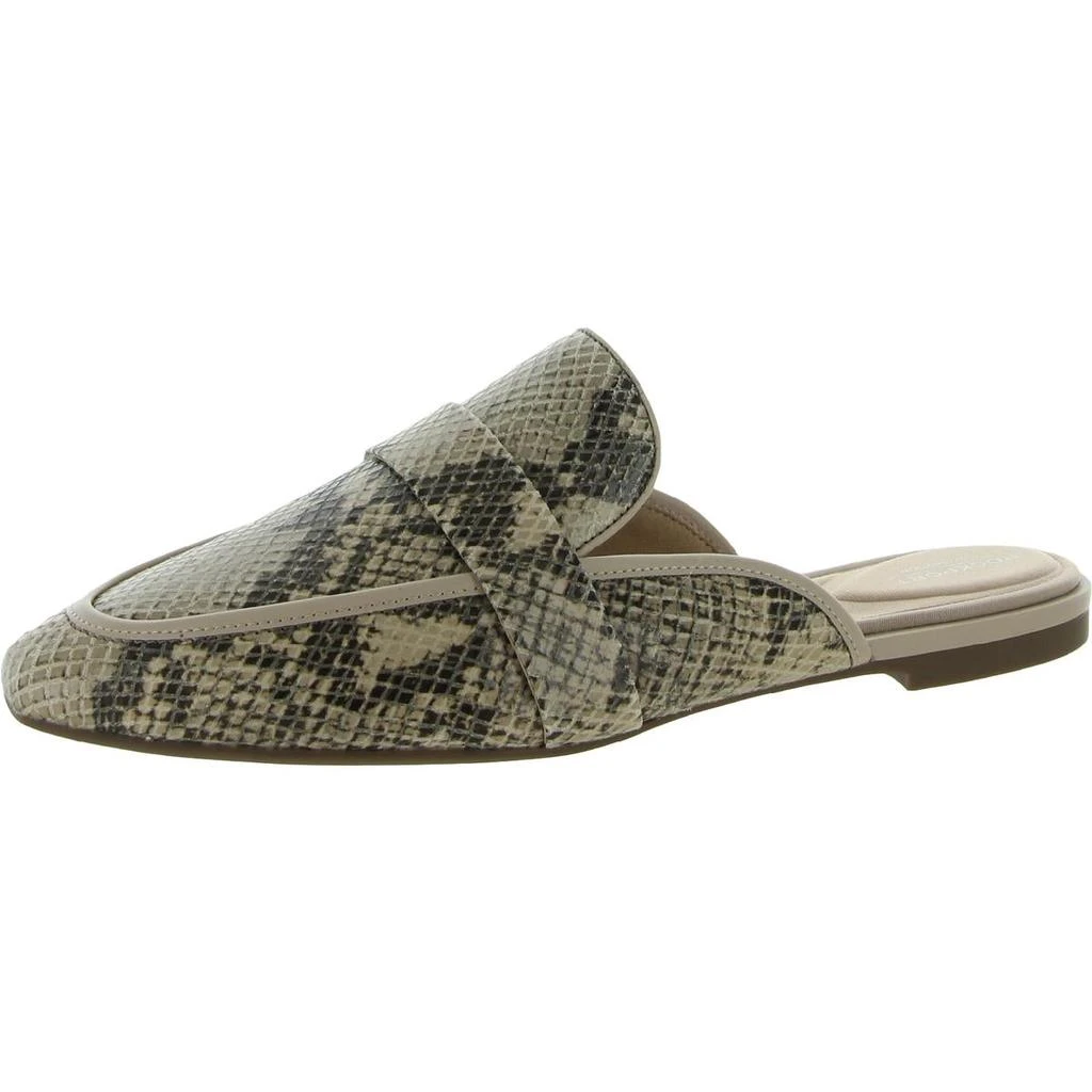 商品Rockport|Rockport Womens Laylani Leather Snake Print Loafer Slides,价格¥92,第2张图片详细描述