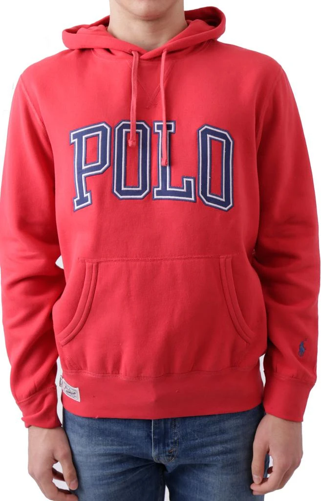 商品Ralph Lauren|The RL Fleece Logo Pullover Hoodie - Red,价格¥445,第1张图片