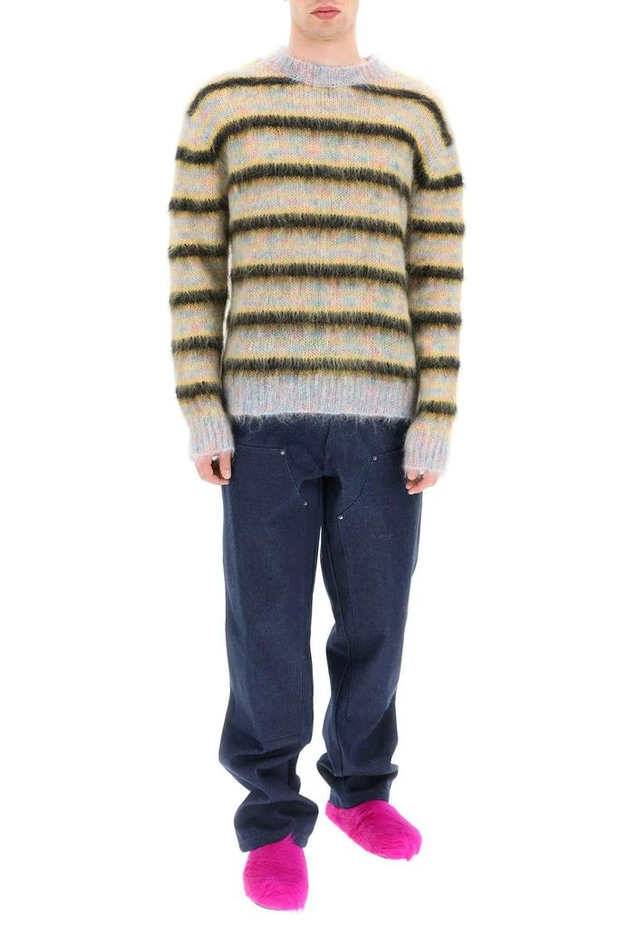 商品Marni|STRIPED BRUSHED MOHAIR SWEATER,价格¥3236,第2张图片详细描述