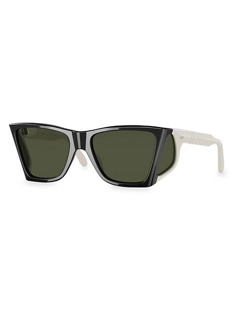 Persol x JW Anderson 57MM Cat Eye Colorblock Sunglasses商品第2张图片规格展示