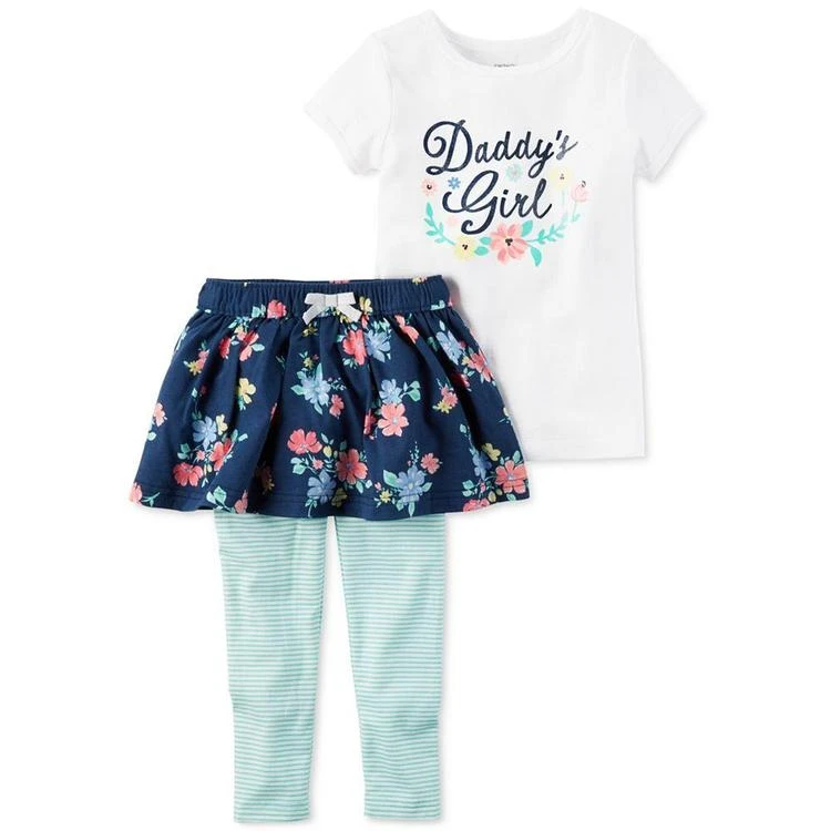 商品Carter's|2-Pc. Daddy's Girl T-Shirt & Tutu Leggings Set, Baby Girls (0-24 months),价格¥57,第1张图片