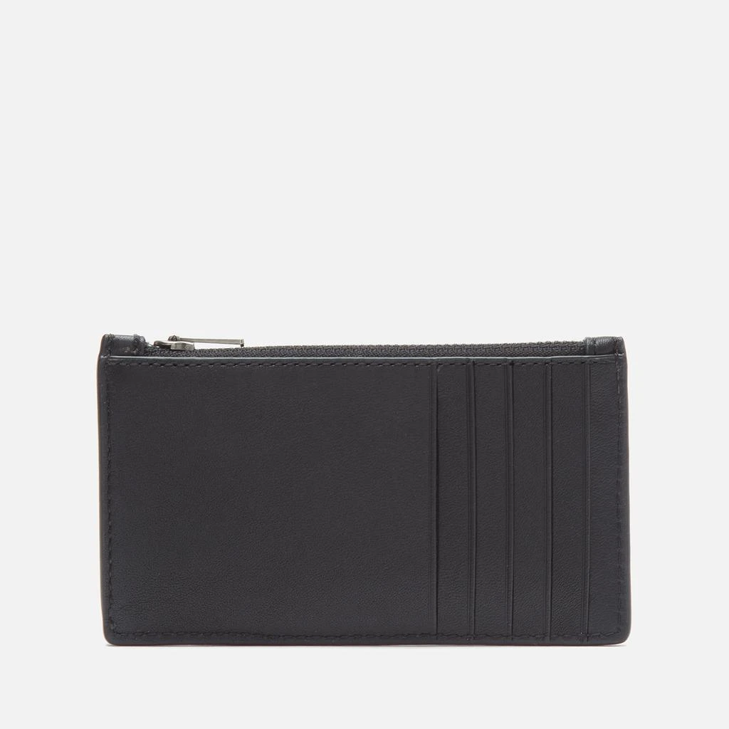 商品Coach|Coach Men's Leather Zip Card Case - Black,价格¥472,第2张图片详细描述