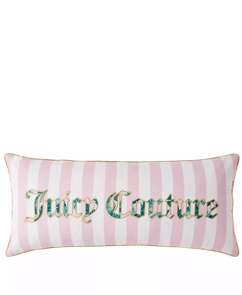 商品Juicy Couture|CLOSEOUT! Tropical Palm Decorative Pillow, 16" x 36",价格¥303,第1张图片