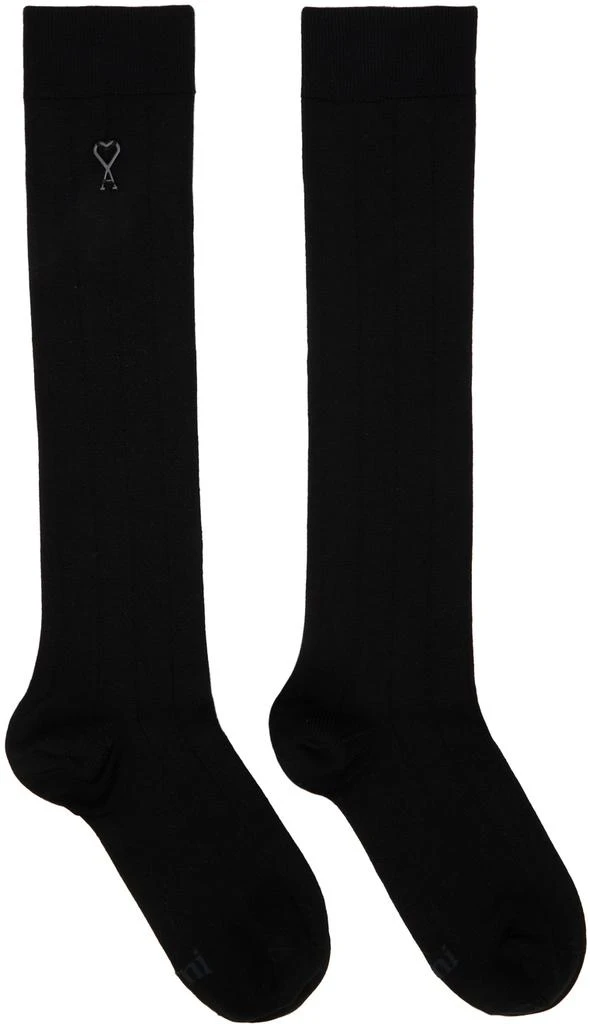 商品AMI|Black Silk Socks,价格¥297,第1张图片