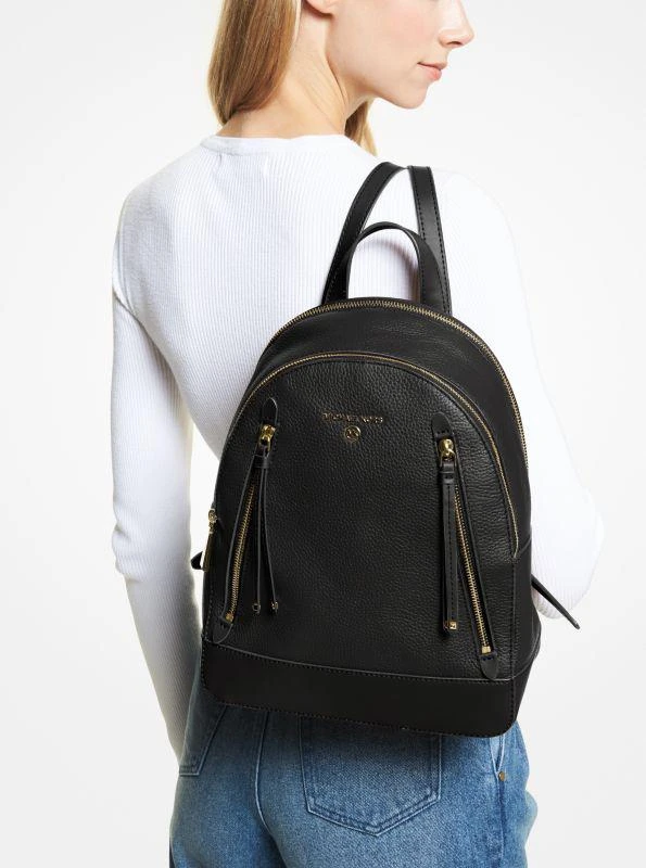 商品Michael Kors|Brooklyn Medium Pebbled Leather Backpack,价格¥1192,第4张图片详细描述