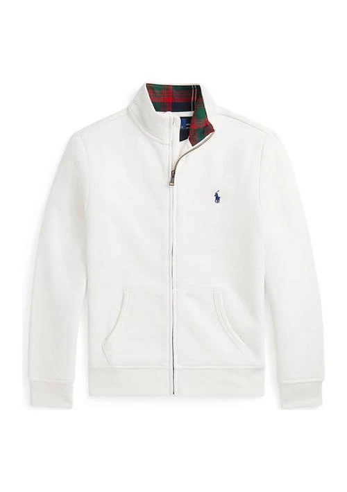 商品Ralph Lauren|Lauren Childrenswear Boys 8 20 Brushed Fleece Full Zip Sweatshirt,价格¥365,第1张图片