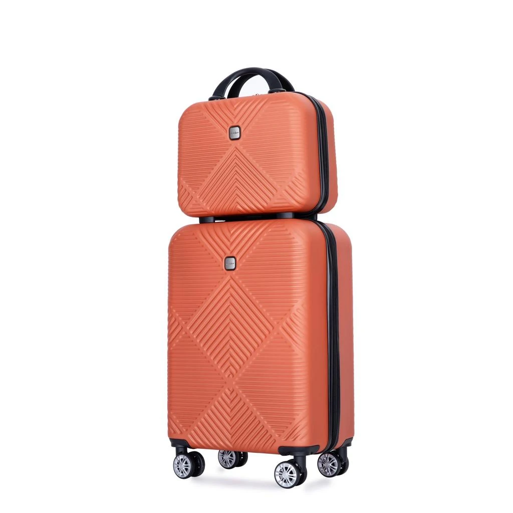 商品Streamdale Furniture|Streamdale Deluxe Two-Piece Carry-On and Cosmetic Case Set,价格¥852,第2张图片详细描述