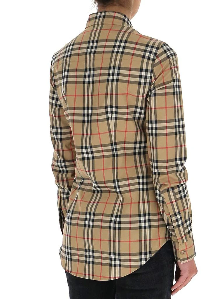 商品Burberry|Burberry Vintage Check Long-Sleeved Shirt,价格¥3291,第4张图片详细描述