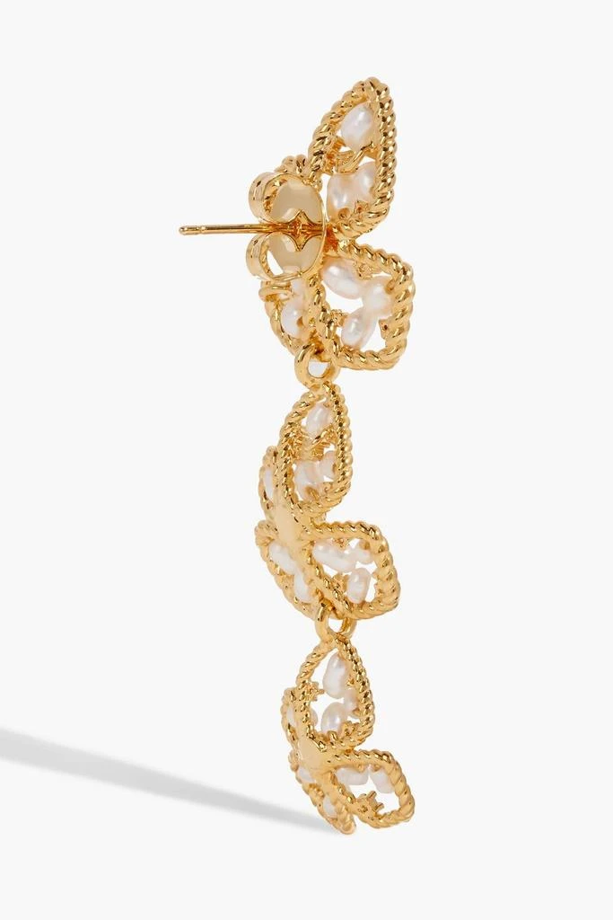 商品Zimmermann|Gold-tone freshwater pearl earrings,价格¥1335,第4张图片详细描述