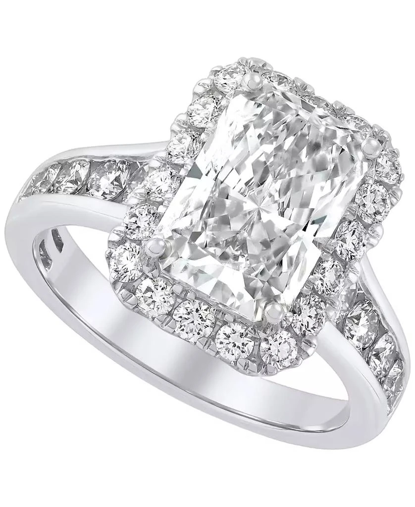 商品Grown With Love|IGI Certified Lab Grown Diamond Ring (4 ct.t.w.) in 14k White or Yellow Gold,价格¥14687,第1张图片