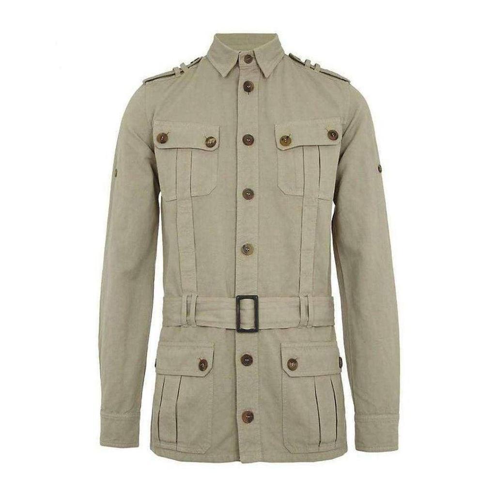 商品Balmain|Natural Safari Cotton Jacket,价格¥4343,第1张图片