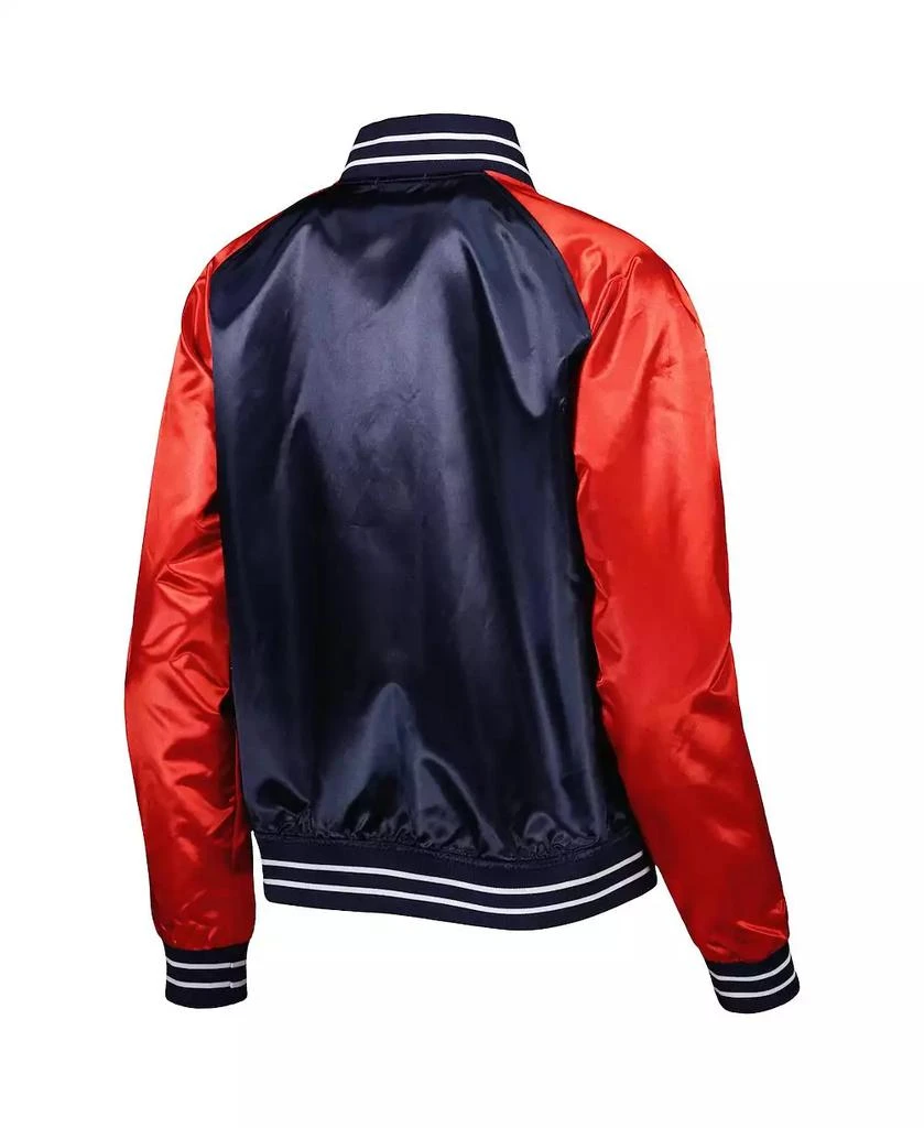 商品Mitchell & Ness|Women's Navy New York Yankees Team 2.0 Satin Raglan Full-Snap Jacket,价格¥819,第3张图片详细描述