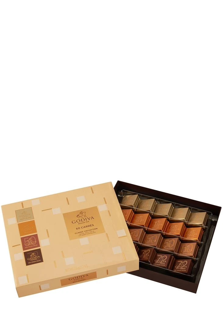 商品Godiva|60 Carrés Classic Collection Chocolate Box 315g,价格¥255,第2张图片详细描述