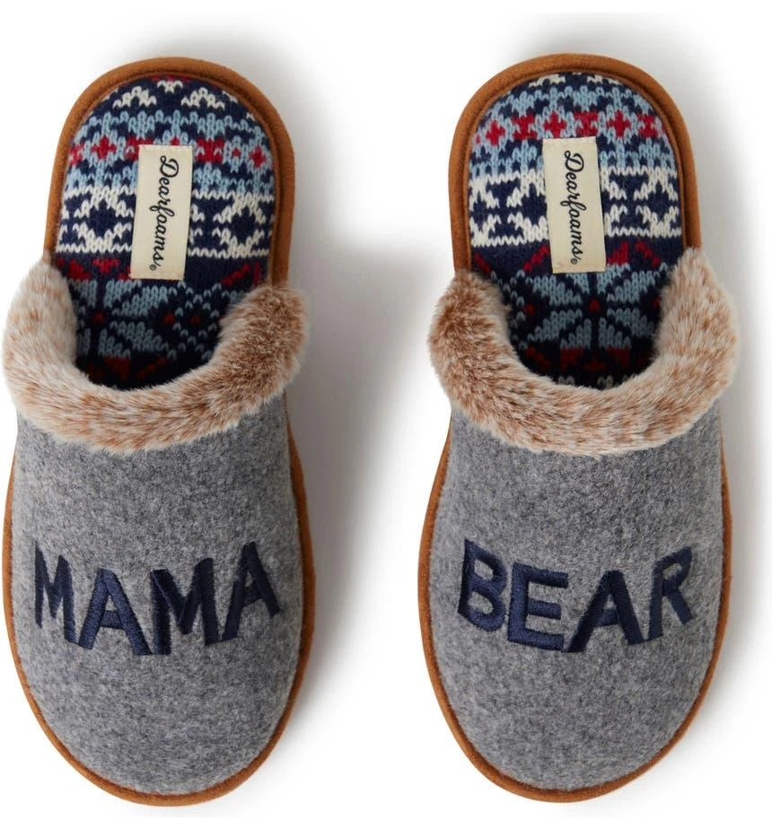 Mama Bear Faux Fur Scuff Slipper 商品
