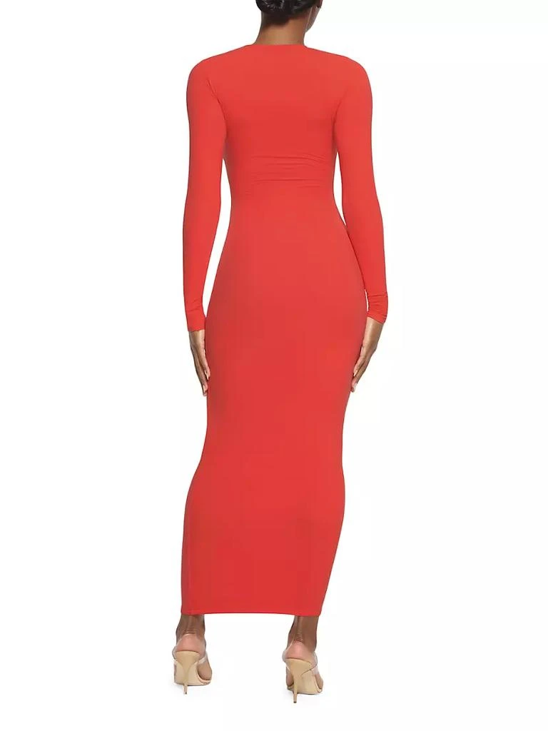 商品SKIMS|Fits Everybody Crewneck Long-Sleeve Dress,价格¥650,第5张图片详细描述