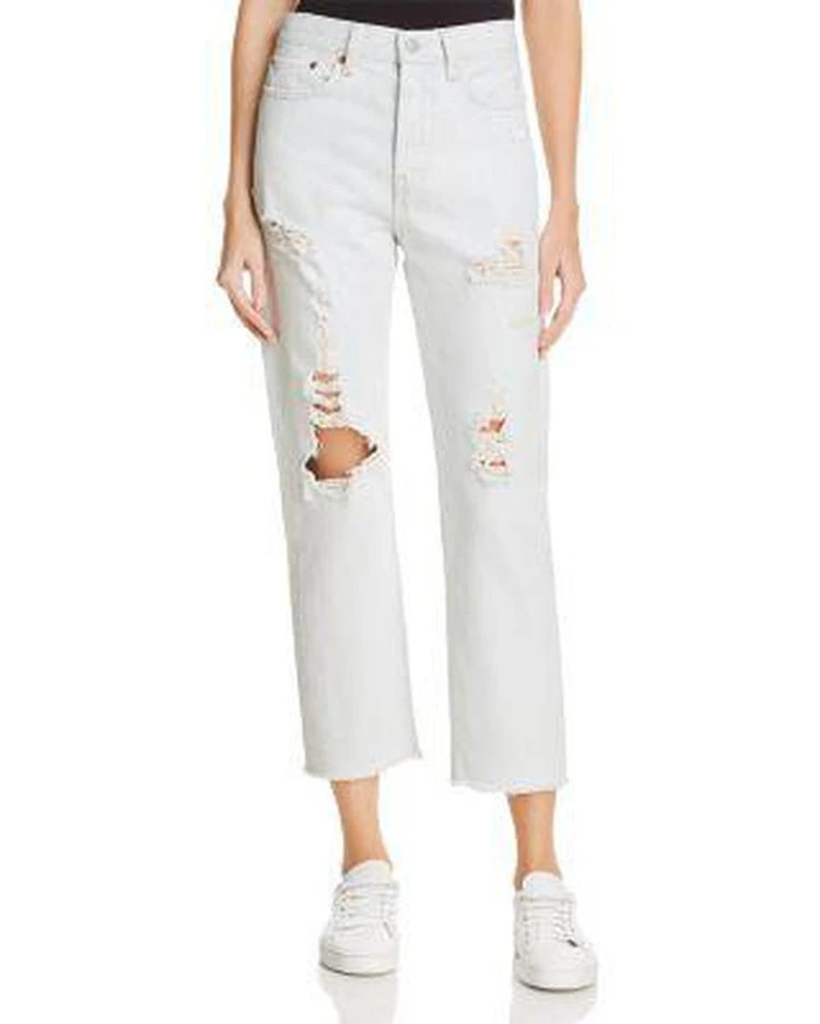 商品Levi's|女士牛仔裤 Wedgie Straight Jeans in Thin Ice - 100% Exclusive,价格¥275,第1张图片