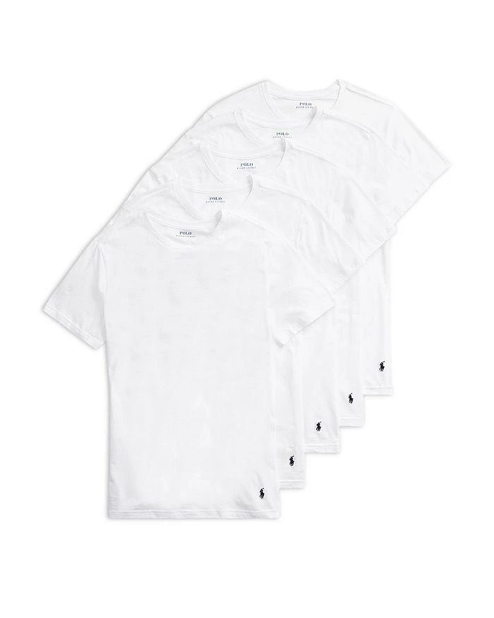 商品Ralph Lauren|Slim Fit Crewneck Undershirt, Pack of 5,价格¥469,第1张图片详细描述