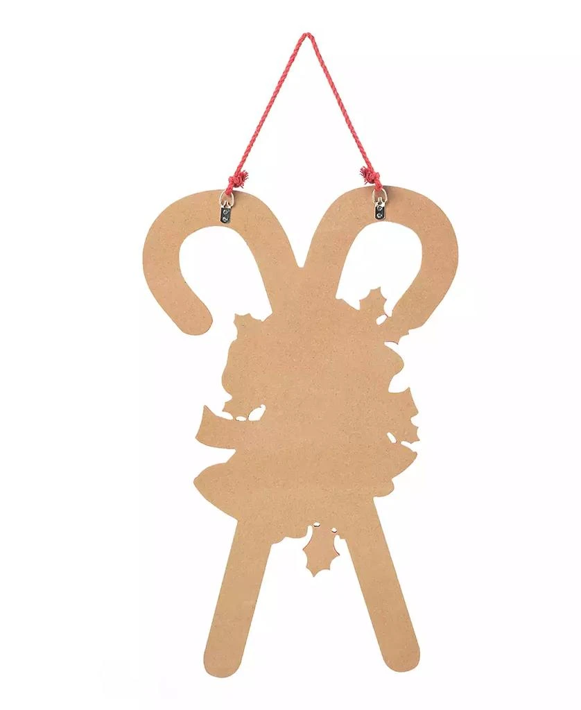 商品Glitzhome|20" H Wooden Christmas Candy Cane Wall Decor,价格¥112,第3张图片详细描述