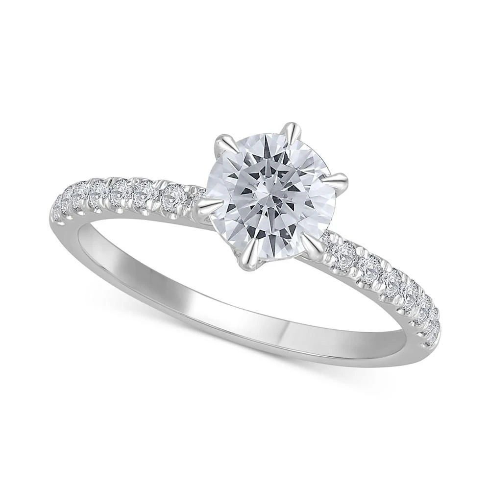 商品Macy's|Diamond Engagement Ring (3/4 ct. t.w.) in 14k White Gold,价格¥26414,第1张图片