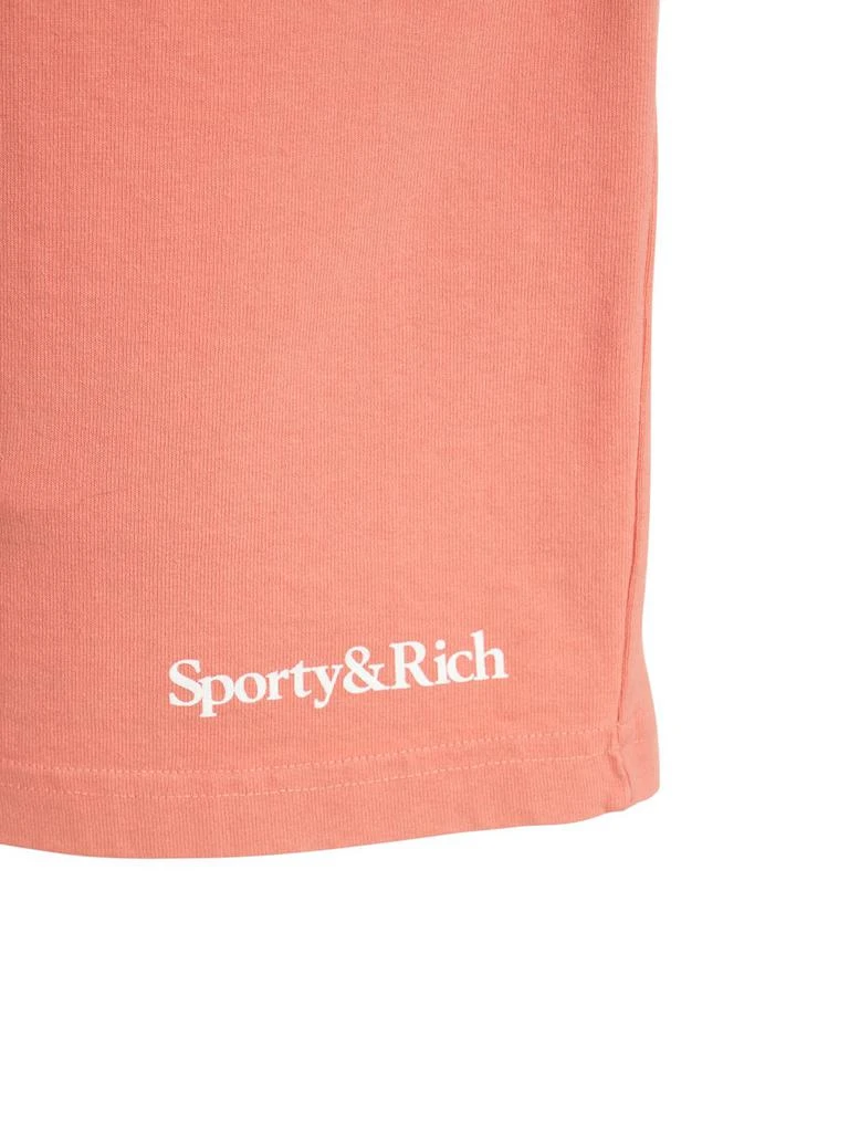 商品Sporty & Rich|Serif Logo Gym Shorts,价格¥307,第4张图片详细描述