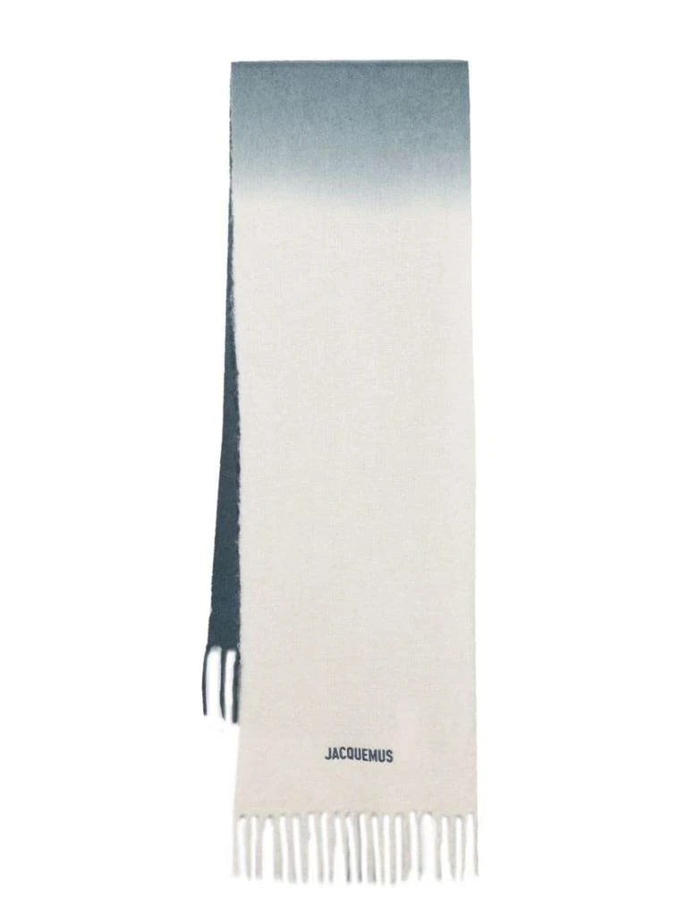 商品Jacquemus|Jacquemus Logo Embroidered Gradient Scarf,价格¥1404,第1张图片