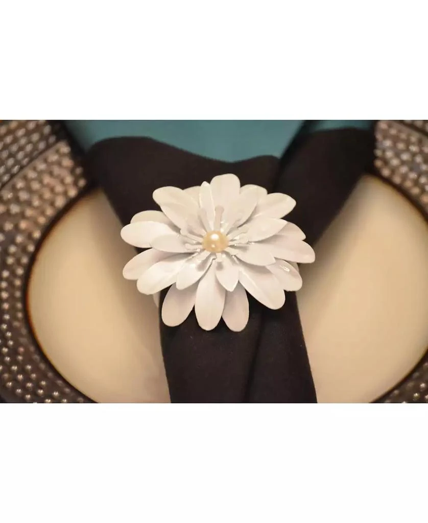 商品Vibhsa|White Pearl Flower Napkin Ring,价格¥182,第4张图片详细描述