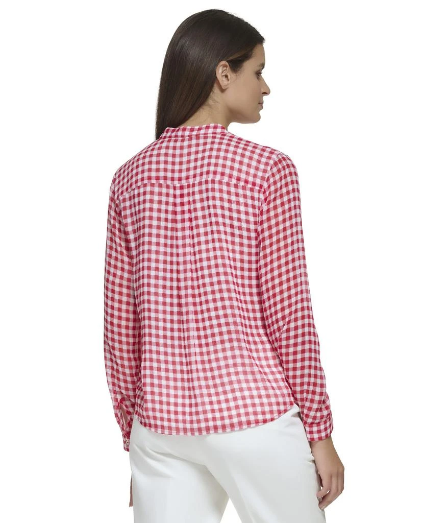 商品Tommy Hilfiger|Long Sleeve Ruffle Gingham Shirt,价格¥313,第2张图片详细描述