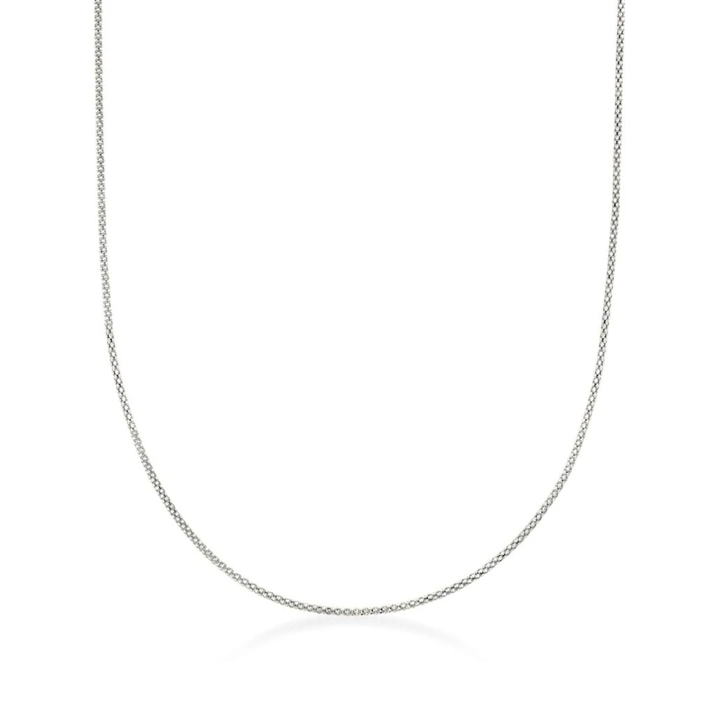 商品Ross-Simons|1mm 14kt White Gold Adjustable Popcorn Chain Necklace,价格¥3010,第1张图片