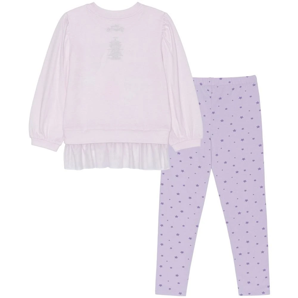 商品Disney|Little Girls Rapunzel Long Sleeve Mesh Peplum with Leggings Set,价格¥217,第2张图片详细描述