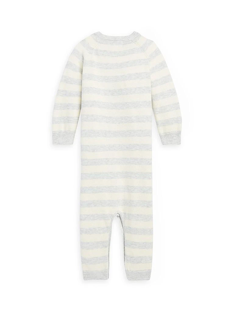 商品Ralph Lauren|Baby's Striped Cotton Bear Onesie,价格¥707,第2张图片详细描述