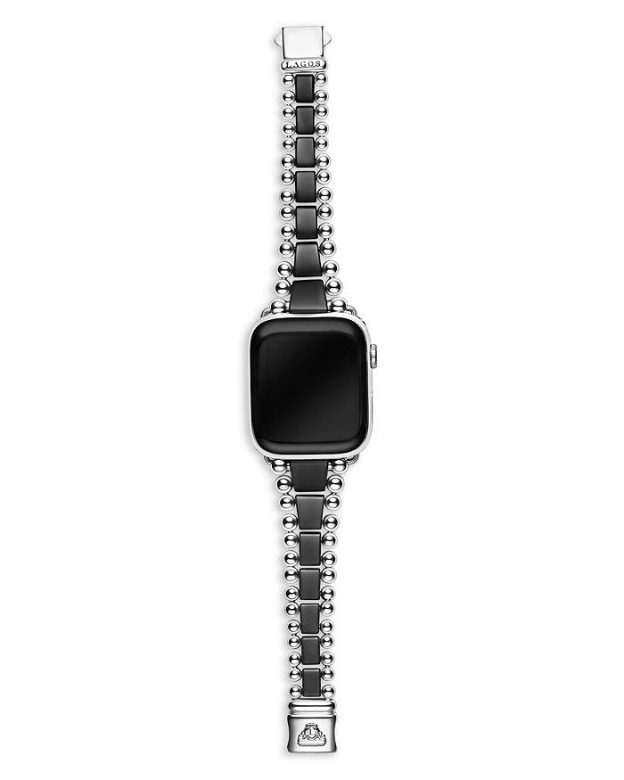 商品LAGOS|Smart Caviar Black Ceramic & Stainless Steel Apple™ Watch Bracelet, 42mm - Exclusive,价格¥8541,第2张图片详细描述